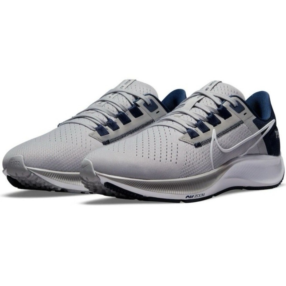 Nike Air Zoom Pegasus 38 PSU Penn State Running Shoes Gray Blue Men's Size 10
